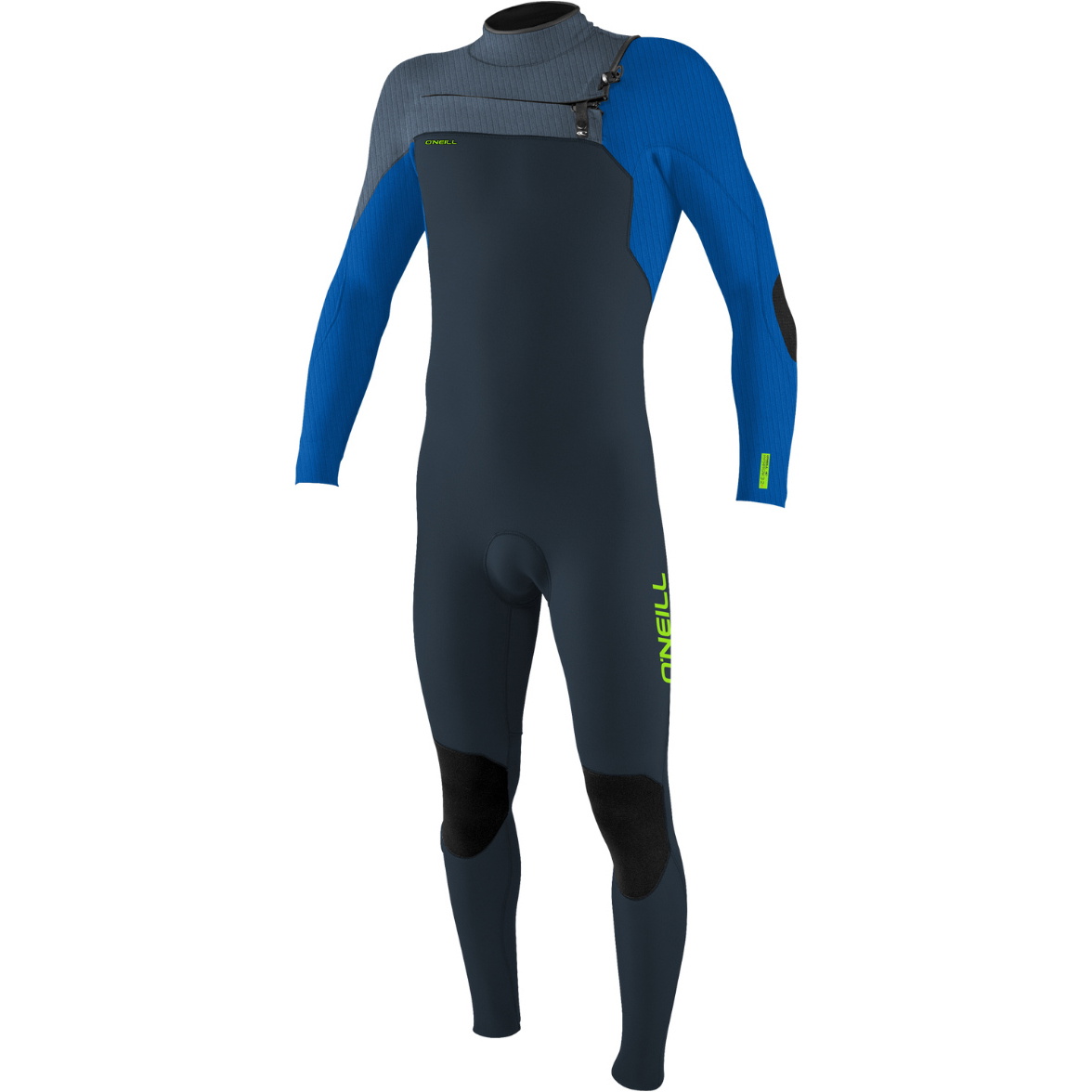 2025 O'Neill Junior Hyperfreak 4/3+mm Chest Zip Wetsuit 5351 - Dark Orion / Deep Sea / Copen Blue